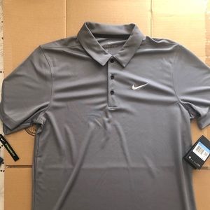 Brand New Grey Nike Dri-Fit Polo